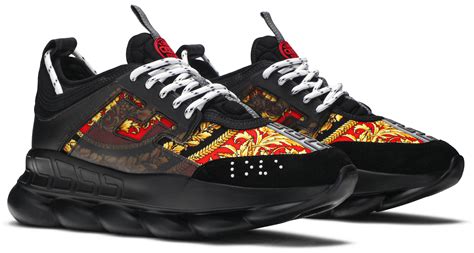 versace chain reaction black gold|versace chain reaction twill.